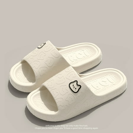 ZIYI 2024 New Women Cloud Slippers Cat Slides Summer Beach Thick Platform Slipper Soft Sole Sandals Eva Couple Home Flip Flops Shoes