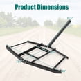 thumbnail image 3 of Gymax 66'' Wide Driveway Drag Tow Behind Landscape Leveling Rake w/Reinforced Bars, 3 of 7