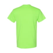 Men Heavy Cotton Multi Colors T-Shirt Color Neon Green Medium Size