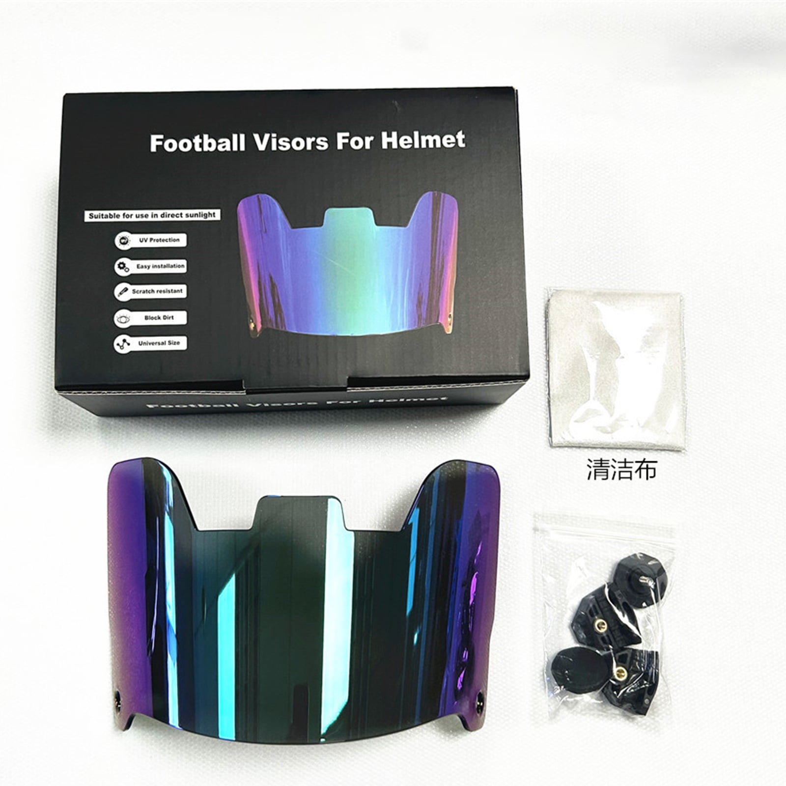 Clear Football Helmets Visors Scratch Resistant Eye For Youth and Adults Youth Football Helmets Visors