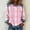 504_Hot Pink, variant on Womens Long Sleeve T Shirts Breast Cancer Print Plaid Spliced Denim Crew Neck Casual Pullover Tee Summer Tops
