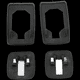 thumbnail image 3 of Sellos de Manija de La Puerta Del Automóvil de 4 Piezas Sellados de Sello de Puerta Automotriz Resistente Al Desgaste, 3 of 9
