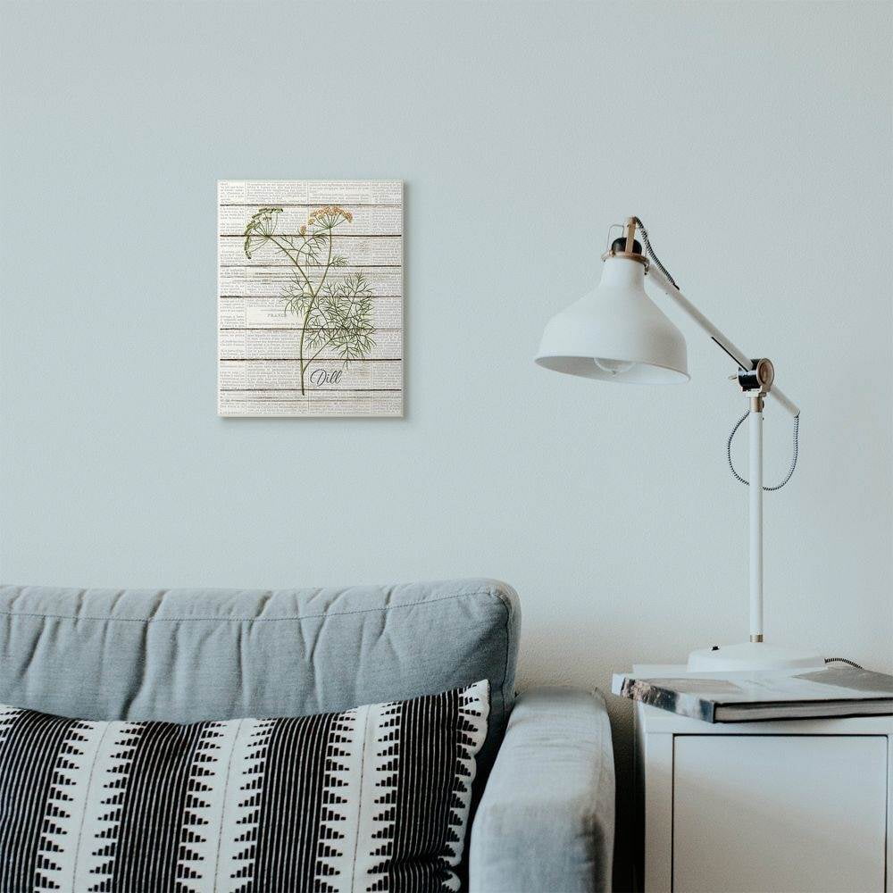 Stupell Industries Dill Vintage Herb Kitchen Dining Room Word Collage Design Wall Plaque Art by Kimberly Allen