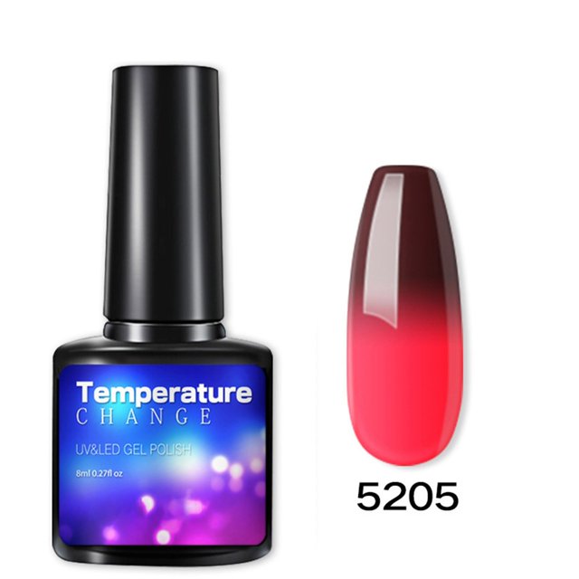 Gel de uñas transparente para esculpir uñas, para manicura, cambio de temperatura, fototerapia, herramienta de pegamento para esmalte de uñas, 8 ml