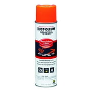 RUST-OLEUM 203027 Industrial Choice 17-Ounce Fluorescent Orange Precision Line Inverted Aerosol Marking Paint