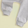 thumbnail image 5 of NOLDARES Kids Toddler Outfits 2Pcs Long Sleeve Graphic Round Neck Sweatshirt Sweatpants Casual Fall Winter Clothes Set Size:6-12 M,Blue, 5 of 6