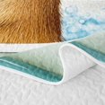 thumbnail image 5 of Erosebridal Cartoon Capybara Bubble Bath Quilt Full,Kawaii Yellow Duck Full Bedspread Sets for Boys Girls, 5 of 7