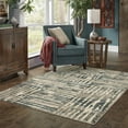 thumbnail image 4 of Oriental Weavers Carson Area Rug - 0745C - 9'10" x 12'10" - in Blue/ Beige - Modern Industrial Style, Stain Resistant, Family and Pet Friendly , Family, Dining, Living Room Rug, 4 of 8