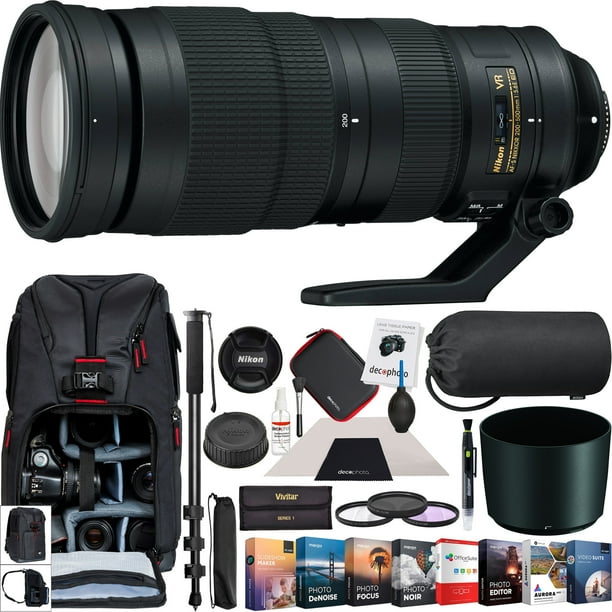 Nikon 0 500mm F 5 6e Ed Vr Af S Fx Full Frame Nikkor Super Telephoto Zoom Lens 058 With 95mm Multicoated Uv Polarizer Fld Filter Kit Monopod Photography Backpack Editing Software Bundle Walmart Com