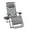 Grey, variant on Sun-Ray Oversized Patio Chair with Leg Stabilizers and Big Cupholder, Adjustable Zero Gravity Folding Reclining Outdoor Chair with Pillow, Black
