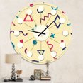 thumbnail image 2 of Designart 'rétro Modèle Abstrait Design Vi Milieu du Siècle Moderne Horloge Murale, 2 of 4