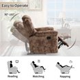 thumbnail image 7 of Bonzy Home Fabric Manual Recliner Chair — Modern Single-Seat Recliner with Padded Armrests & Backrest for Living Room & Bedroom, 7 of 7