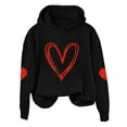 thumbnail image 4 of Sweatshirt for Women Perfect For Daily Wear or Loungewear! The Best Choice for Valentine's DayL Black Valentine's Day Sweatshirt, 4 of 4