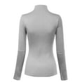thumbnail image 4 of MixMatchy Women's Mock Neck Long Sleeve Turtleneck Slim Fit Sweater Top, 4 of 4