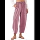 thumbnail image 2 of Pantalones Rectos Holgados e Informales de Algodón y , Color Rosa y , Talla S, 2 of 5