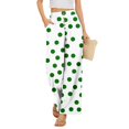 thumbnail image 2 of kaondbfi Fashion Casual Women's Wide Leg Pants High Elastic Waisted Pants Trousers with Pockets Summer Casual Pants for Women, 2 of 7