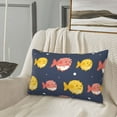 thumbnail image 5 of Susaid Cute Puffer Fish Print Pillowcases Multiple Size, Pillow Cover Super Soft Envelope Closure Standard Pillow Case-14"x20", 5 of 6