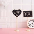 thumbnail image 3 of 10pcs Small Blackboard Wooden Signs Birthday Signs Chalkboard Weddings Birthday Parties Message Board Card Label,Heart, 3 of 8