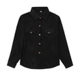 thumbnail image 6 of EnJoCho Boys Corduroy Shirts Kids Western Botton Down Shacket with Pocket Fall Long Sleeve Solid Lapel Tops, 6 of 9