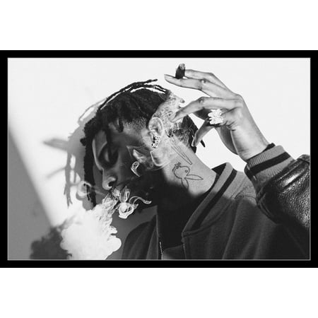 Playboi Carti Smoke Laminated Framed Poster Print 24 X 36