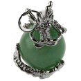 thumbnail image 4 of Colgante de bola de piedras preciosas de 15 mm Dragón envuelto - ónix negro, 4 of 5
