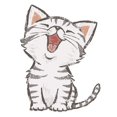 thumbnail image 2 of Pegatinas de transferencia de calor, dibujos animados para parches de gato, apliques para planchar, decoración de impresión de bricolaje, 11 Feliz Sencillez, 2 of 5