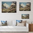 thumbnail image 4 of Designart "Skull magic Rest Pastoral" Modern Print on Natural Pine Wood, 4 of 5