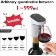 thumbnail image 2 of Redsack Electric Wine Aerator Dispenser Intelligent Electronic Wine Decanter White, 2 of 7