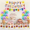 thumbnail image 4 of Toystoory Conjunto de bloques de construcción Bandera impermeable Globos de látex Decoración Coronas Pegatinas autoadhesivas Atmósfera feliz Kits de decoración para fiestas, 4 of 6