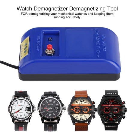 Tbest Professional Mechanical Wristwatch Demagnetizer Watch Repair Demagnetizing Tool 110/220v,Demagnetizer, Watch