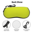 thumbnail image 3 of Vsdgher Yellow Sunglasses Soft Case Neoprene Zipper Eyeglass Case, Zipper Portable Spectacle Cases for Men Women, 3 of 6