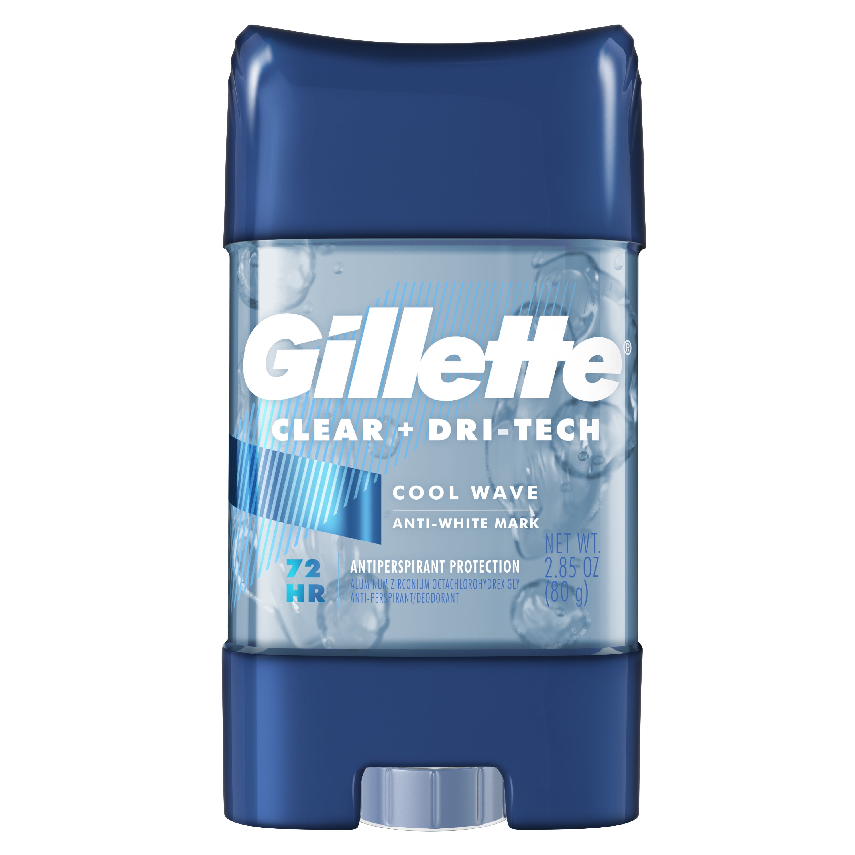 Gillette Antiperspirant Deodorant for Men, Clear Gel, Cool Wave, 2.85