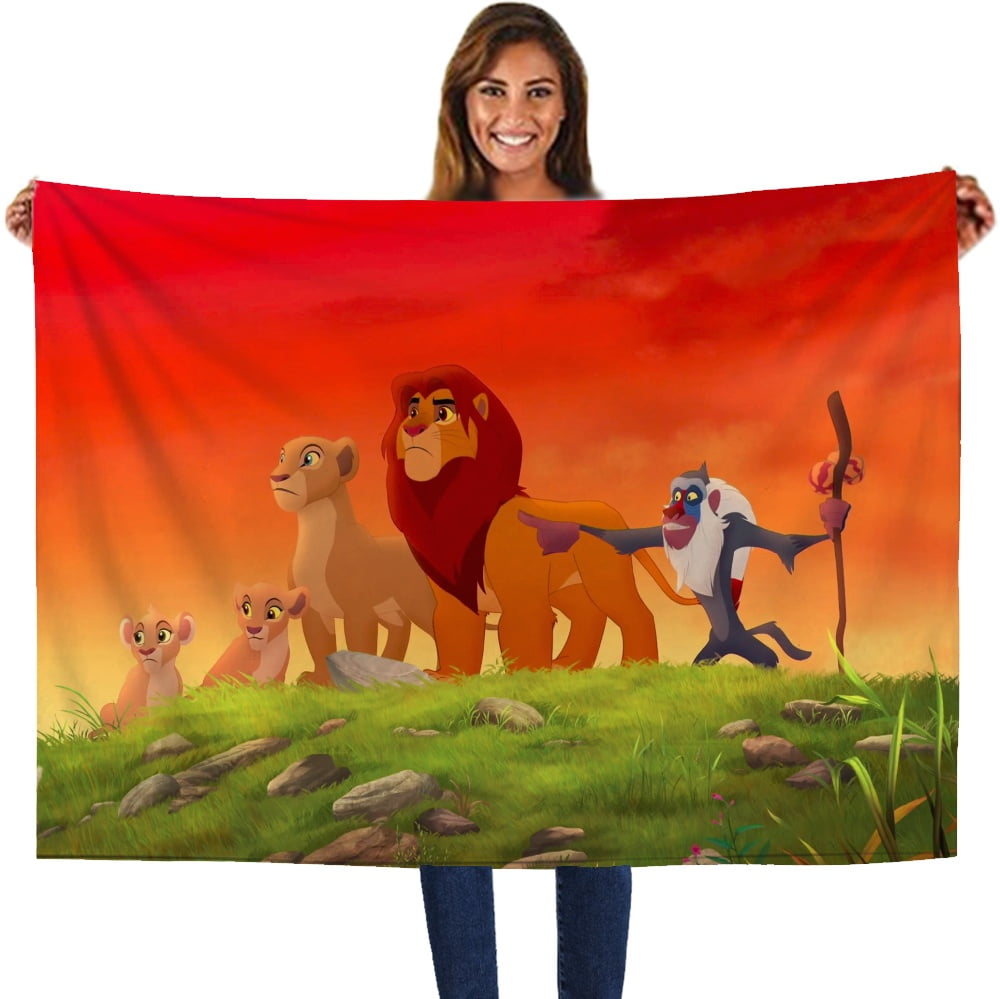 Lion King Blankets Cute Lightweight Blanket Bedding Super Soft for