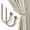 Antique Brass-ball, variant on Brass Curtain Holdbacks 2pcs, Wall Mounted Drapery Tiebacks with Screws, Heavy Duty Metal Decorative Window Drapery Holder Curtain Hook