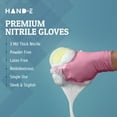 HandE NonFood Grade Nitrile Gloves, Size L, 100 Count Disposable
