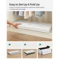 thumbnail image 6 of SONGMICS 30" Storage Ottoman Bench Folding Footrest Ottoman with Storage White, 6 of 9