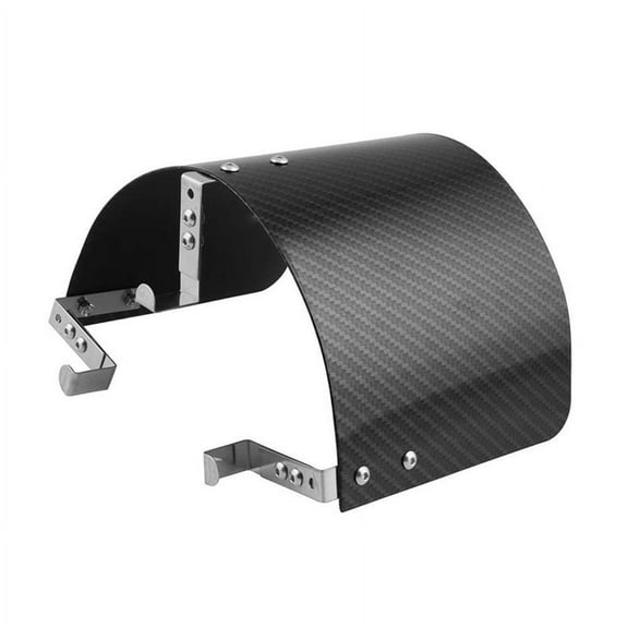 Furulu Matte Carbon Fiber Style Stainless Steel Car Cold Air Intake Filter Cover Heat Shield