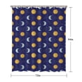 thumbnail image 5 of Blue Sun Moon Constellation Pattern Shower Curtain 72"x84" ,Bathroom Decorative Shower Curtains Set with 12 Hooks,Modern Waterproof Washable Shower Curtain, 5 of 6