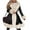 Black-white, variant on Winter Fashion Lapel Women Faux-Fur Patchwork Long Leather Jacket Coat