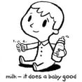 thumbnail image 2 of CafePress - Milk Does A Baby Good Infant Bodysuit - Baby Light Bodysuit, Size Newborn - 24 Months, 2 of 4