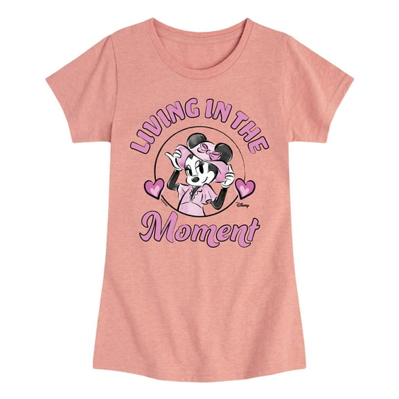 Disney - Living In The Moment - Toddler & Youth Girls Short Sleeve Graphic T-Shirt