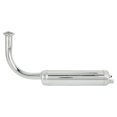 thumbnail image 1 of Tubo de escape de motocicleta de 40 mm, 49 a 80 cc, superficie anodizada, apto para bicicletas eléctricas de 26 y 28 pulgadas, color plateado., 1 of 14