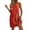 Red, variant on Summer Short Dresses for Women 2026 Plus Size Sleeveless V-Neck Floral Printed Pockets Summer Women's Flowy Beach Vacation Outdoor Casual Loose Dresses