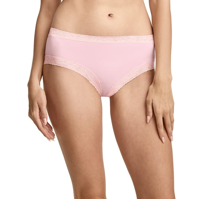 Jockey Culotte Hipster en Microfibre à Dentelle Extensible Douce pour Femmes