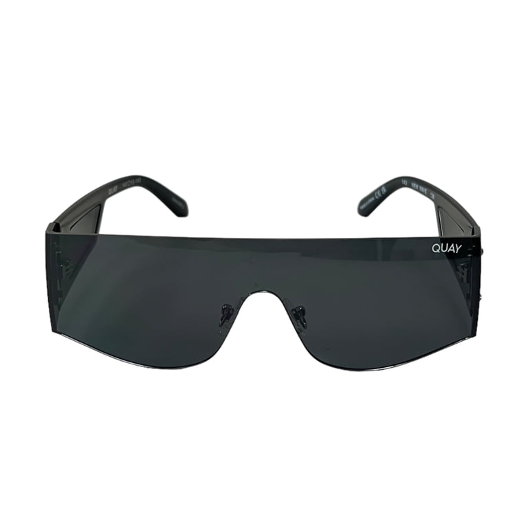 Quay Australia New Wave Shield Sunglasses Black - Walmart.com display picture 2