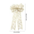 thumbnail image 4 of EWASWON Xmas Bow Decoration, 15.7" Polyester Christmas Bow - Reusable 3D Festive Bow for Tree, Door & Gift Wrapping, Multicolor Cloth Holiday Decor, 4 of 6