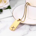 thumbnail image 6 of Men's Cross Pendant Necklace: Stainless Steel Hollow Cross Necklace for Men and Women, 6 of 7