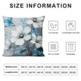 thumbnail image 5 of Orinice   White Daisy Pillow Cover,Butterfly Flower Cushion Covers Grey Blue Abstract Art Painting Throw Pillow Covers Kids Girls Adult Room Decor,Rustic Vintage Pillowcases,  18x18in, 5 of 5