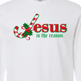 thumbnail image 4 of Inktastic Candy Cane Jesus Long Sleeve T-Shirt, 4 of 5