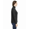 thumbnail image 3 of Ladies' Fusion ChromaSoft™ Pique Quarter-Zip - BLACK - 2XL, 3 of 3
